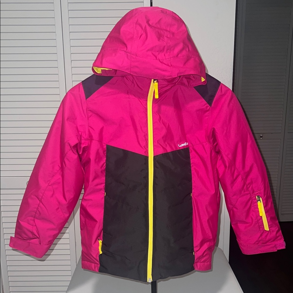 Wedze Girls’ warm and waterproof padded ski jacket, 6-14 years, 500 WARM - Pink